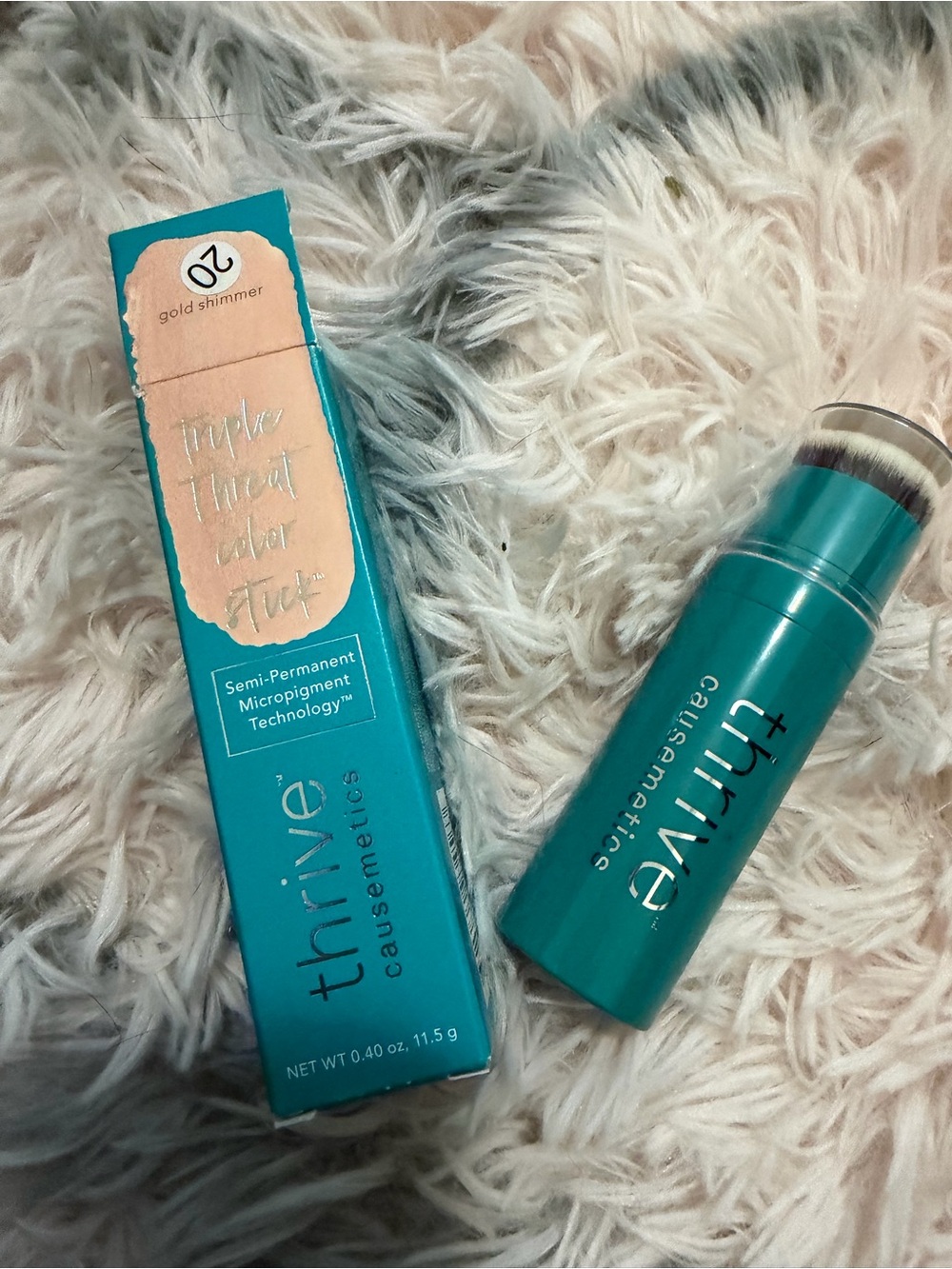 thrive causemetics Triple Threat Color Stick — Gold Shimmer .40 ounces